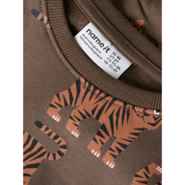 NAME IT Sweatshirt Larson Chocolate Brown